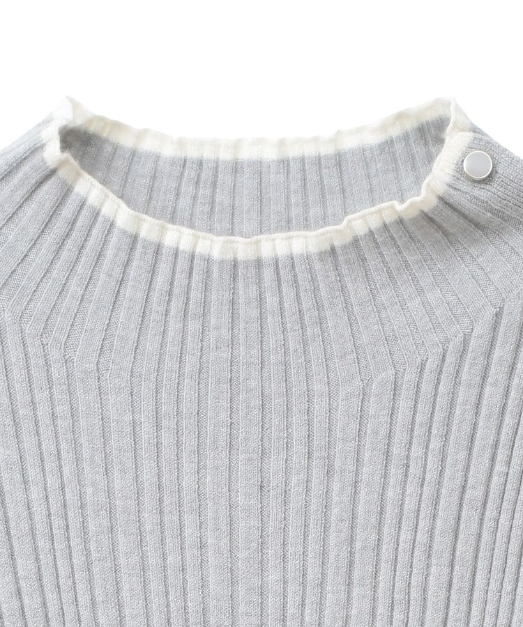 earth music&ecology「ライン&ショルダーボタンニットプルオーバー」|ニット・セーター|