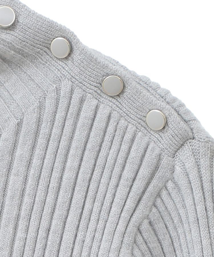 earth music&ecology「ライン&ショルダーボタンニットプルオーバー」|ニット・セーター|