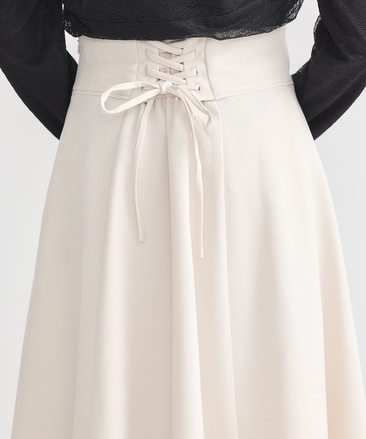earth music&ecology「バックレースアップスカート」|フレア|