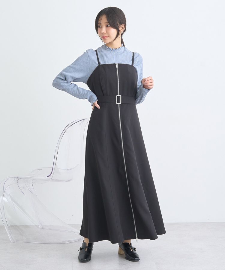 earth music&ecology「ダブルジップキャミワンピース」|ワンピース|