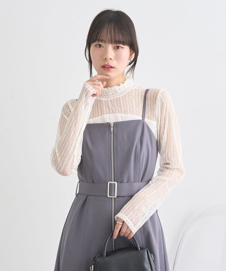 earth music&ecology「ダブルジップキャミワンピース」|ワンピース|