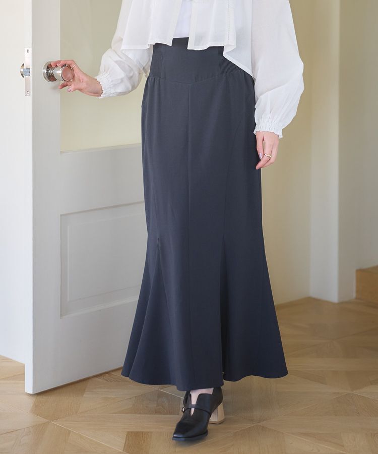 earth music&ecology「サイドリブパネルラインマーメイドスカート」|タイト|