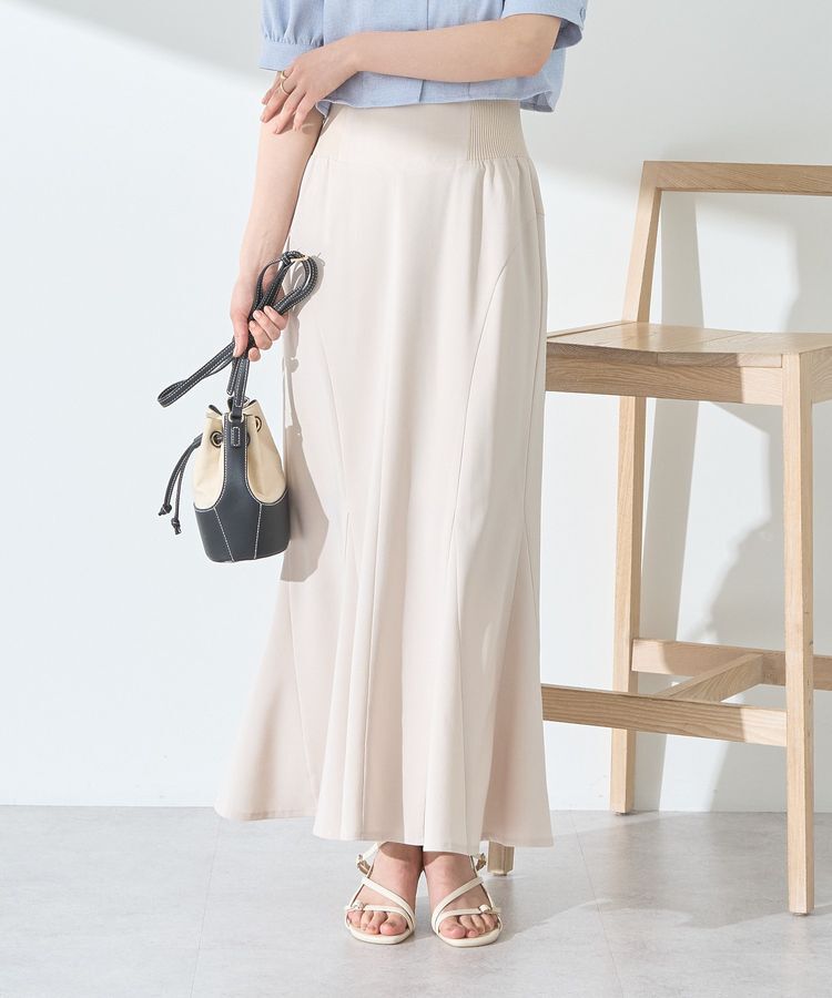 earth music&ecology「サイドリブパネルラインマーメイドスカート」|タイト|