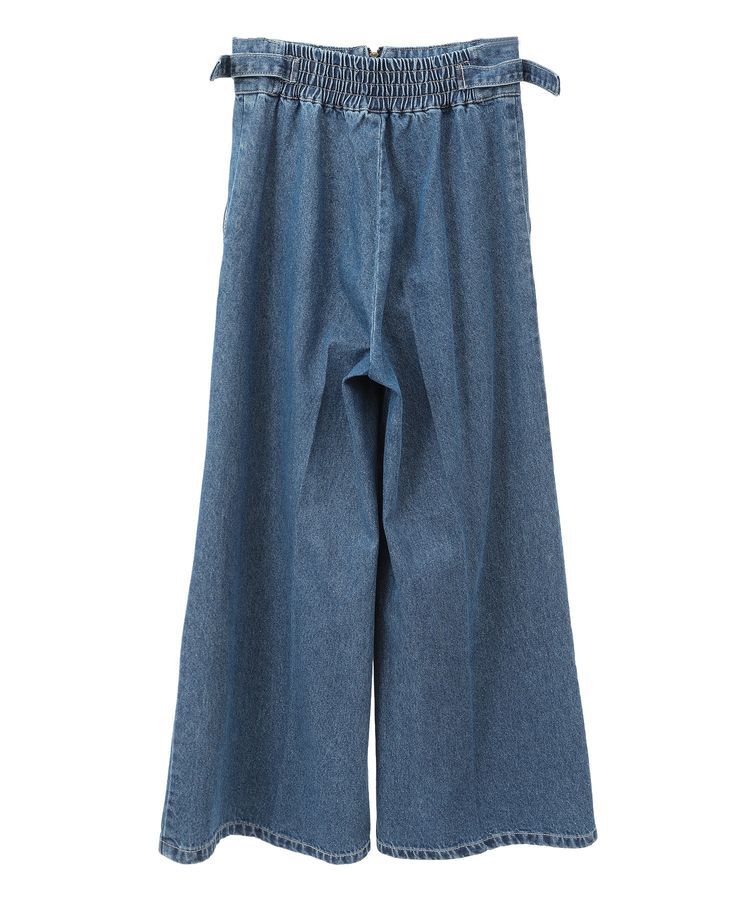earth music&ecology「サイドベルトデニムパンツ」|デニム|