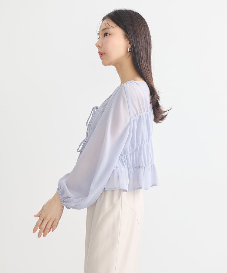 earth music&ecology「SET2点シアーシャーリングブラウス＋インナー」|シャツ・ブラウス|