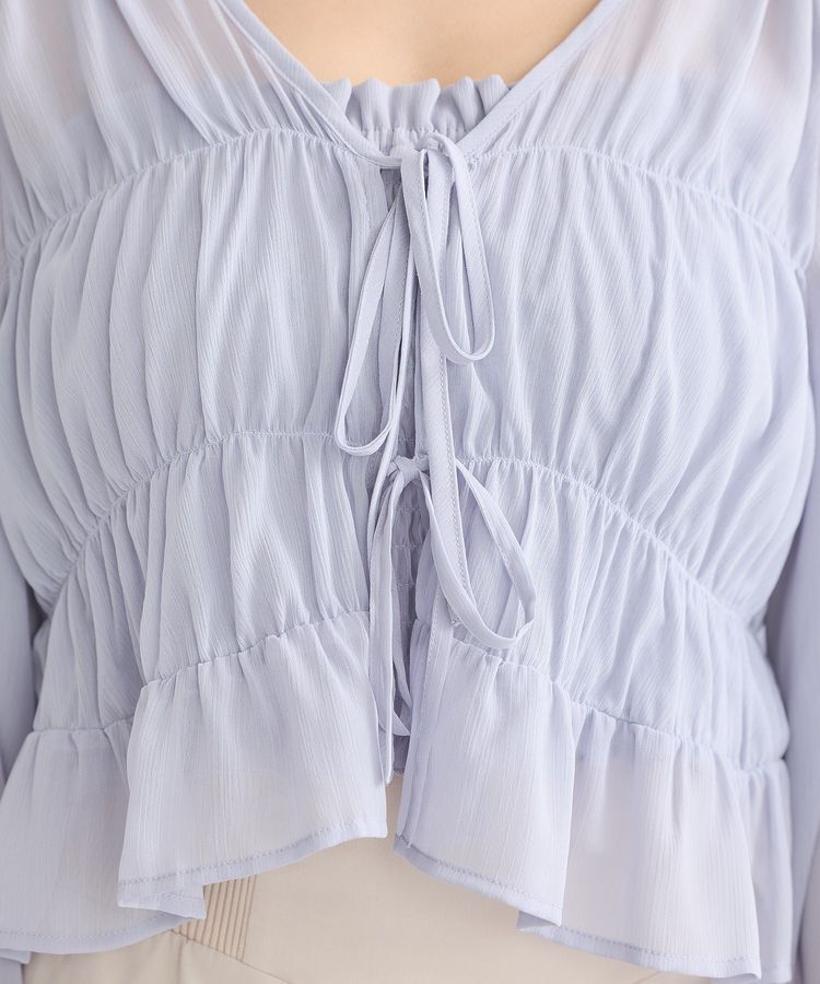 earth music&ecology「SET2点シアーシャーリングブラウス＋インナー」|シャツ・ブラウス|