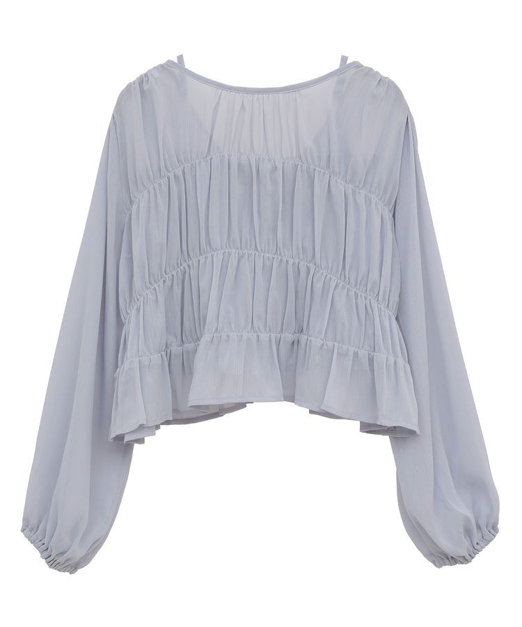 earth music&ecology「SET2点シアーシャーリングブラウス＋インナー」|シャツ・ブラウス|