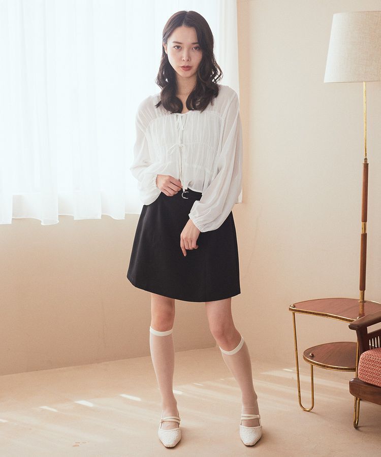 earth music&ecology「SET2点シアーシャーリングブラウス＋インナー」|シャツ・ブラウス|