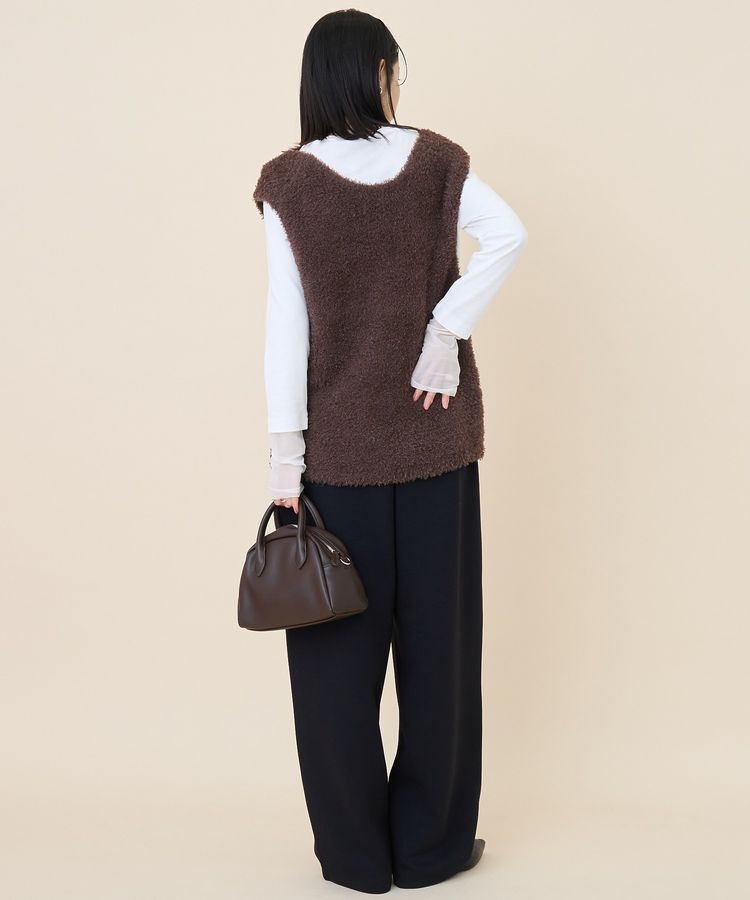 AMERICAN HOLIC「袖チュールレイヤードプルオーバー」|Tシャツ・カットソー|