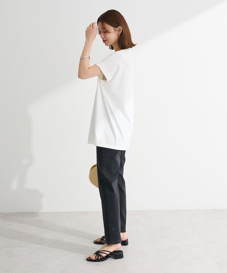 Green Parks「フレンチスリーブ筆記体ロゴチュニック」|チュニック|