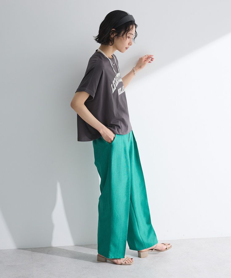 Green Parks「袖折り返しカレッジTシャツ」|Tシャツ・カットソー|