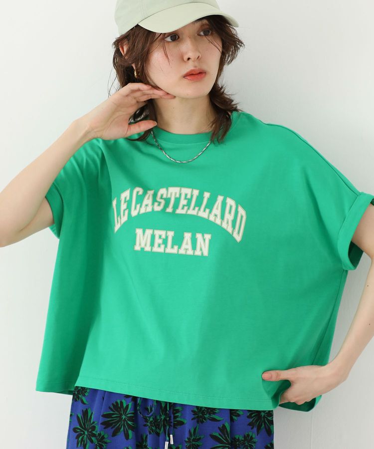 Green Parks「袖折り返しカレッジTシャツ」|Tシャツ・カットソー|
