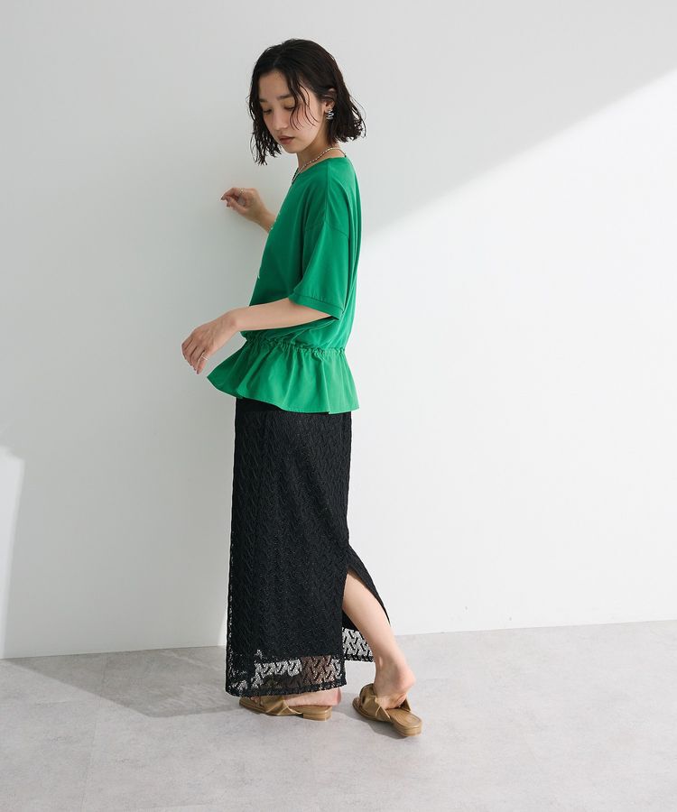 Green Parks「ウエストドロストドッキングロゴプルオーバー」|Tシャツ・カットソー|