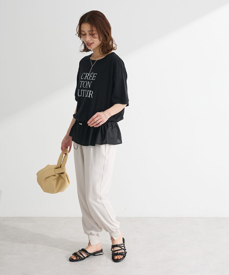 Green Parks「ウエストドロストドッキングロゴプルオーバー」|Tシャツ・カットソー|