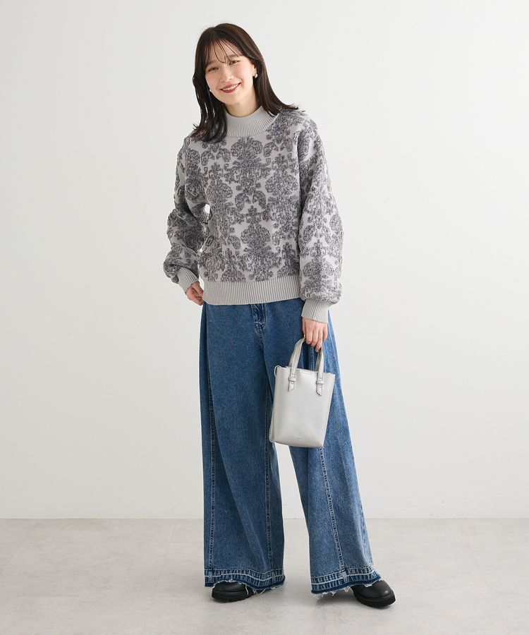 Green Parks「・swing by アラベスクジャカードニット」|ニット・セーター|