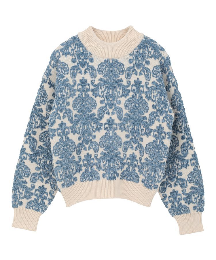 Green Parks「・swing by アラベスクジャカードニット」|ニット・セーター|