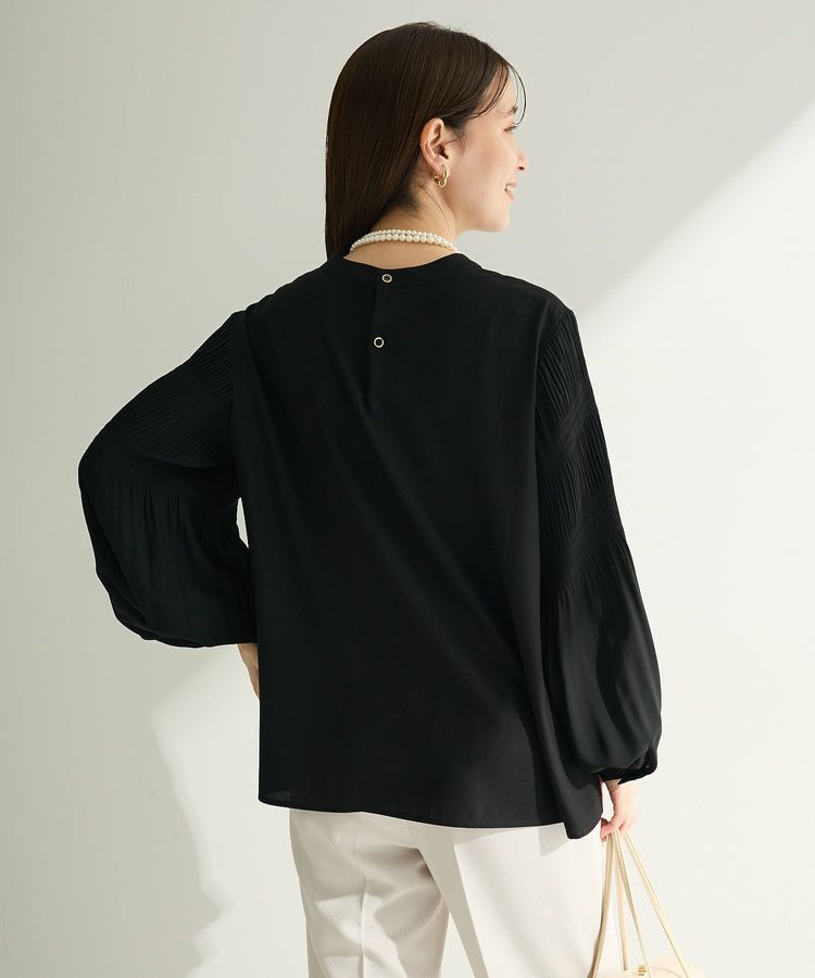 Green Parks「O.袖プリーツブラウス」|シャツ・ブラウス|