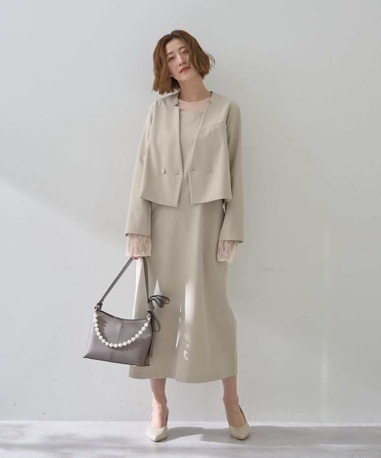 YECCA VECCA「パールチャーム付きリボンベルトバッグ」|ショルダー・メッセンジャー|