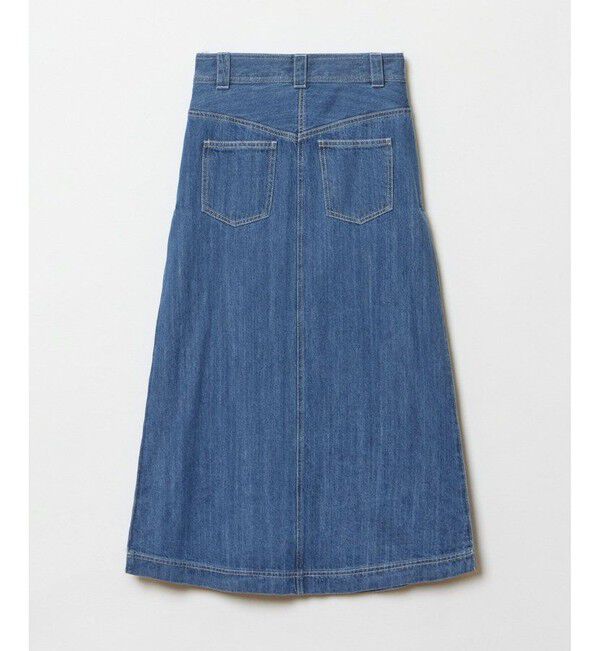 LOULOU WILLOUGHBY「【LOULOU WILLOUGHBY】サイドタックロングデニムスカート」|スカート|