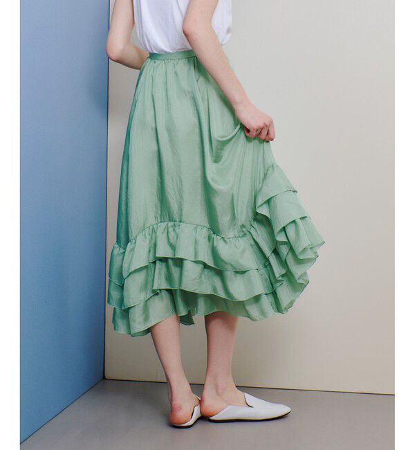 allureville「イレギュラーヘムフリルティアードスカート」|スカート|