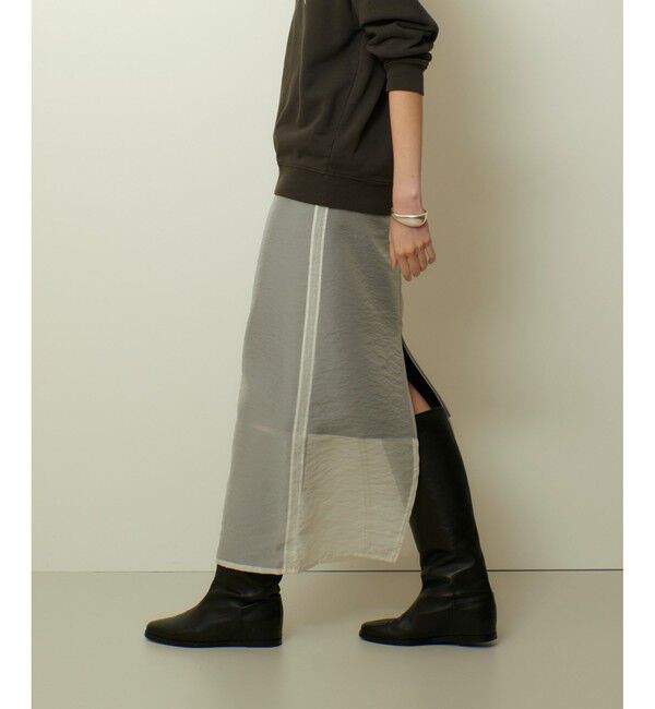 allureville「シアーレイヤードタイトスカート」|スカート|