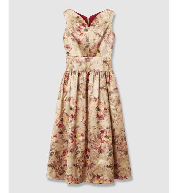 LOULOU WILLOUGHBY「【LOULOU WILLOUGHBY】BHARAT SILK ハートネックワンピース」|ワンピース|