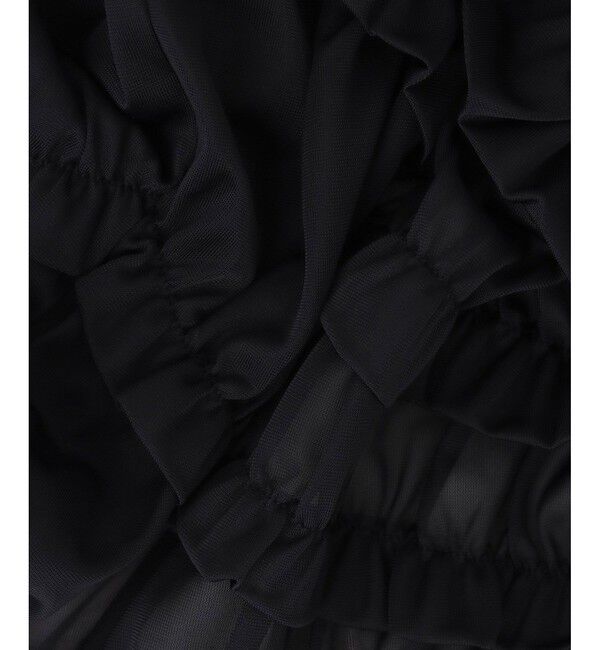 LOULOU WILLOUGHBY「【LOULOU WILLOUGHBY】オーガンジートリコットギャザープルオーバー」|Tシャツ・カットソー|