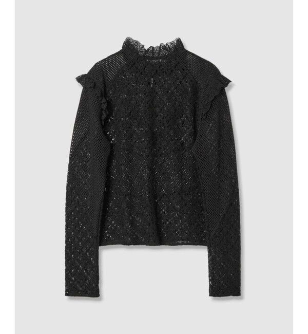 LOULOU WILLOUGHBY「【LOULOU WILLOUGHBY】レースコンビプルオーバー」|Tシャツ・カットソー|