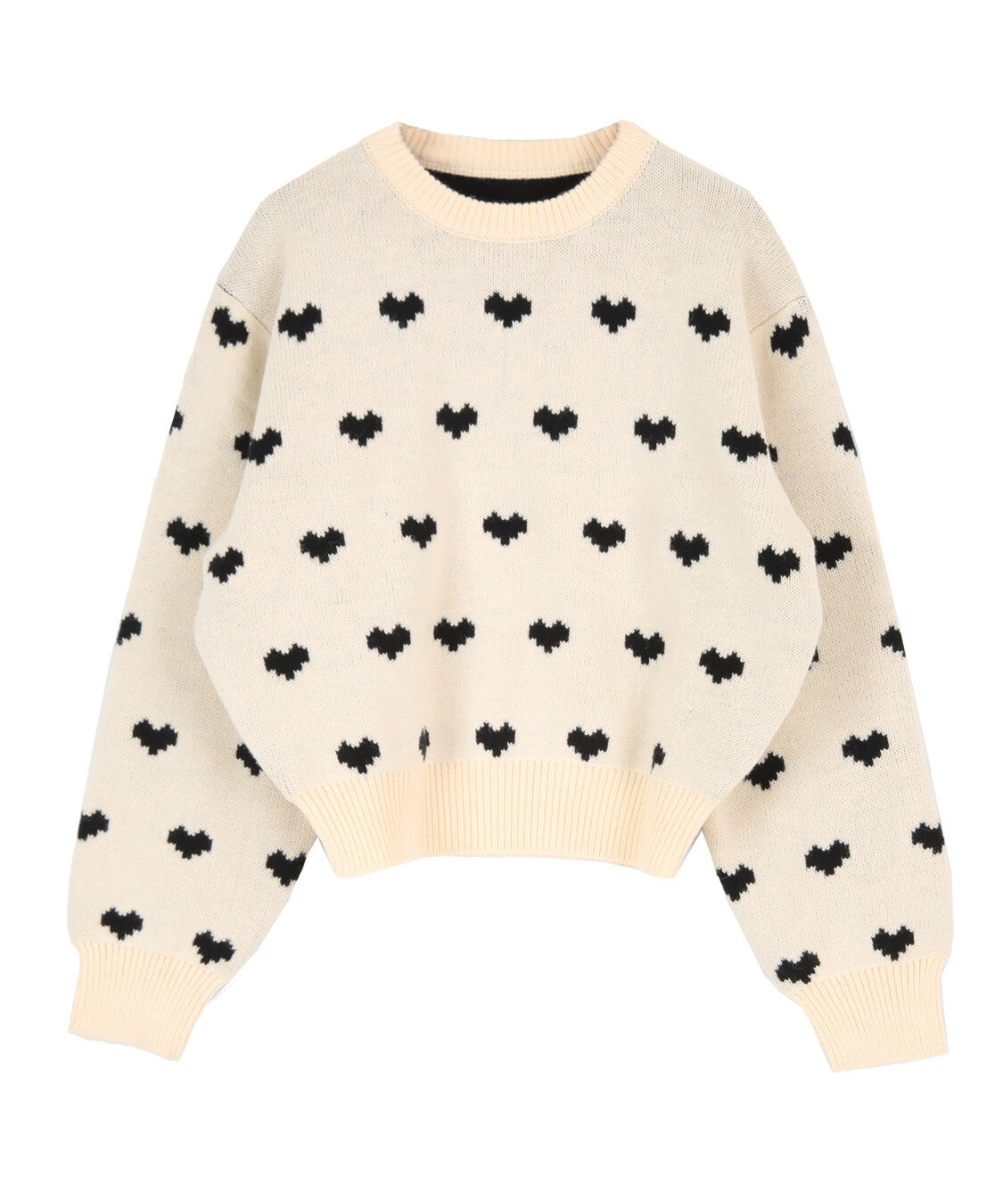 titivate「ハート柄ニットプルオーバー」|ニット・セーター|