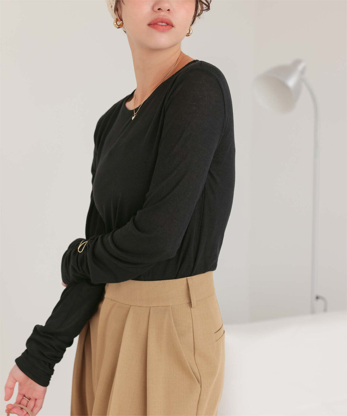 titivate「着心地抜群シアークルーネックトップス」|Tシャツ・カットソー|