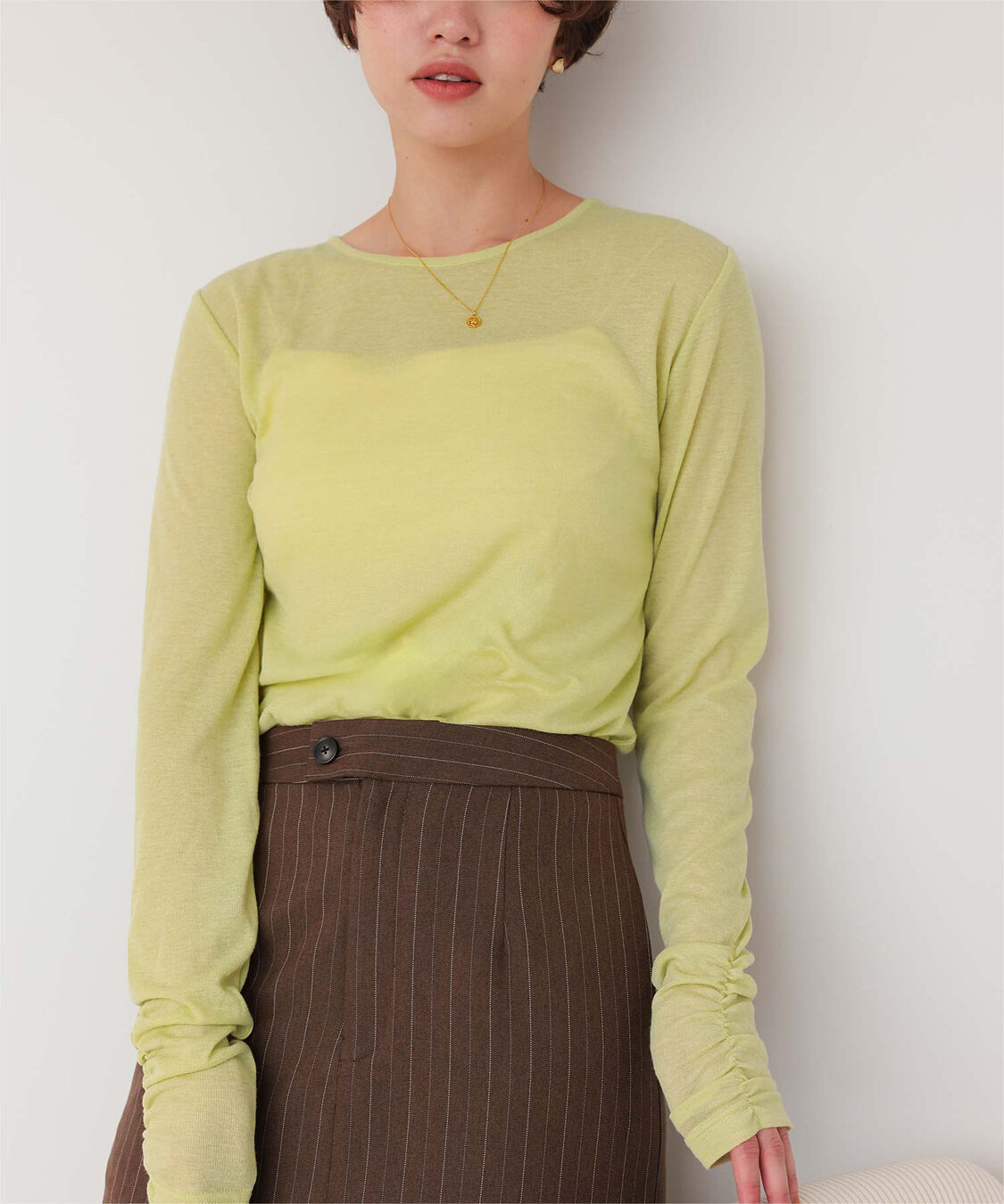 titivate「着心地抜群シアークルーネックトップス」|Tシャツ・カットソー|