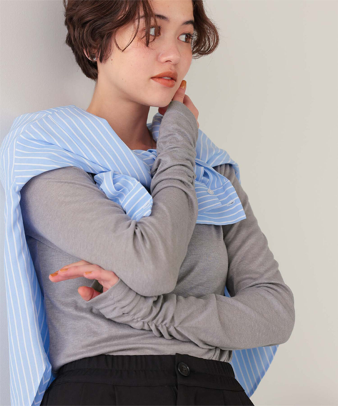 titivate「着心地抜群シアークルーネックトップス」|Tシャツ・カットソー|