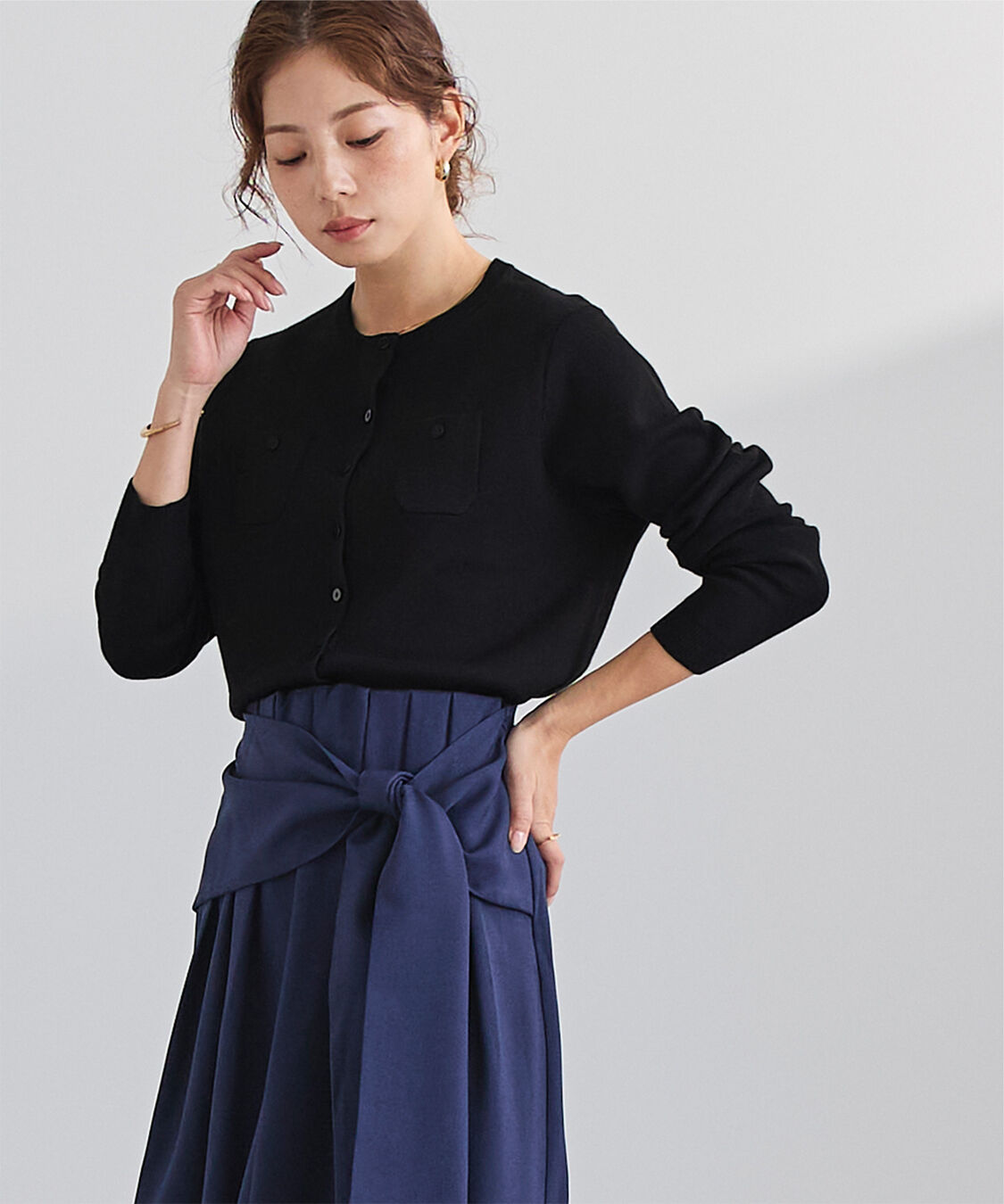 ur's「胸ポケットニットカーディガン」|ニット・セーター|