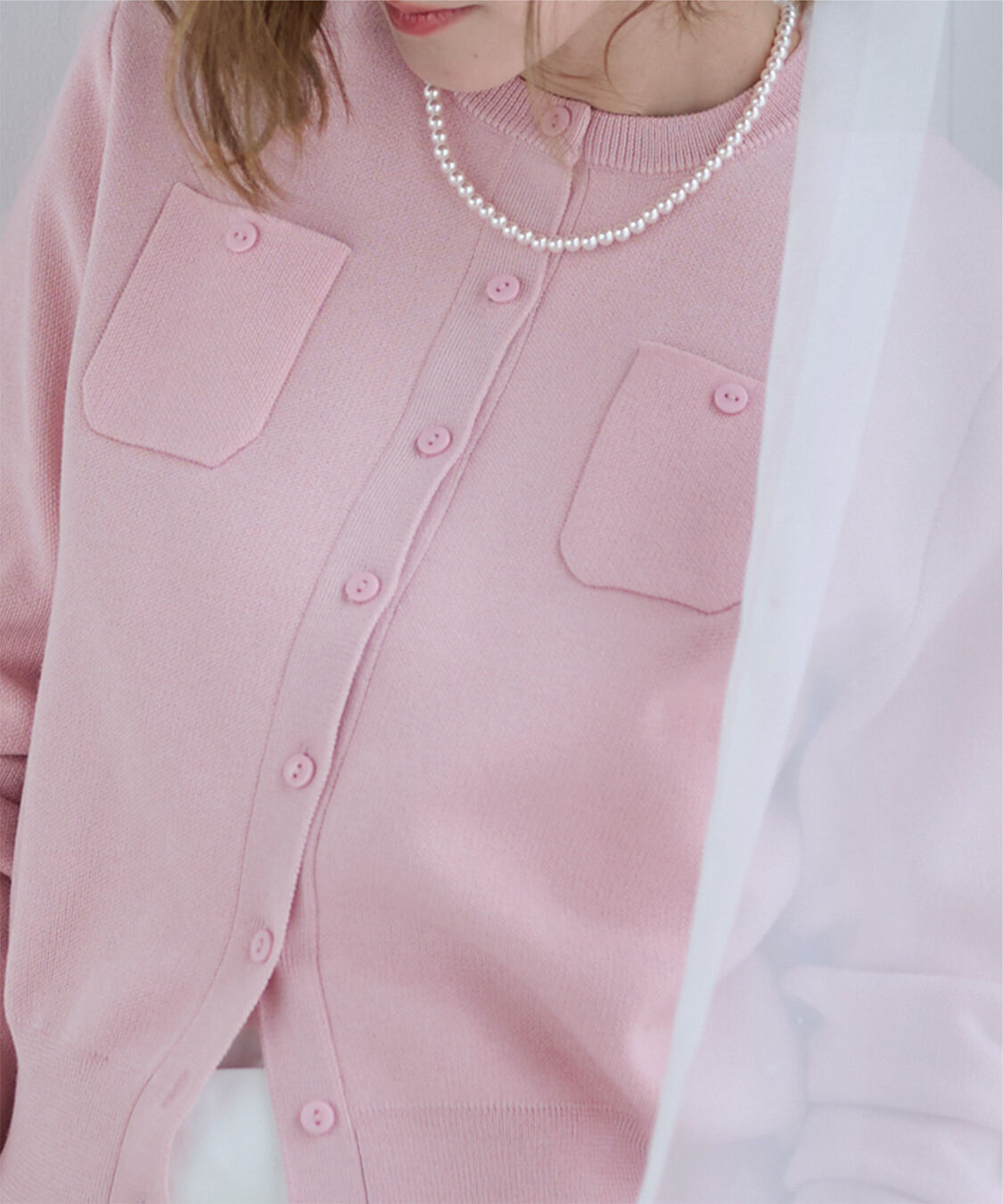 ur's「胸ポケットニットカーディガン」|ニット・セーター|