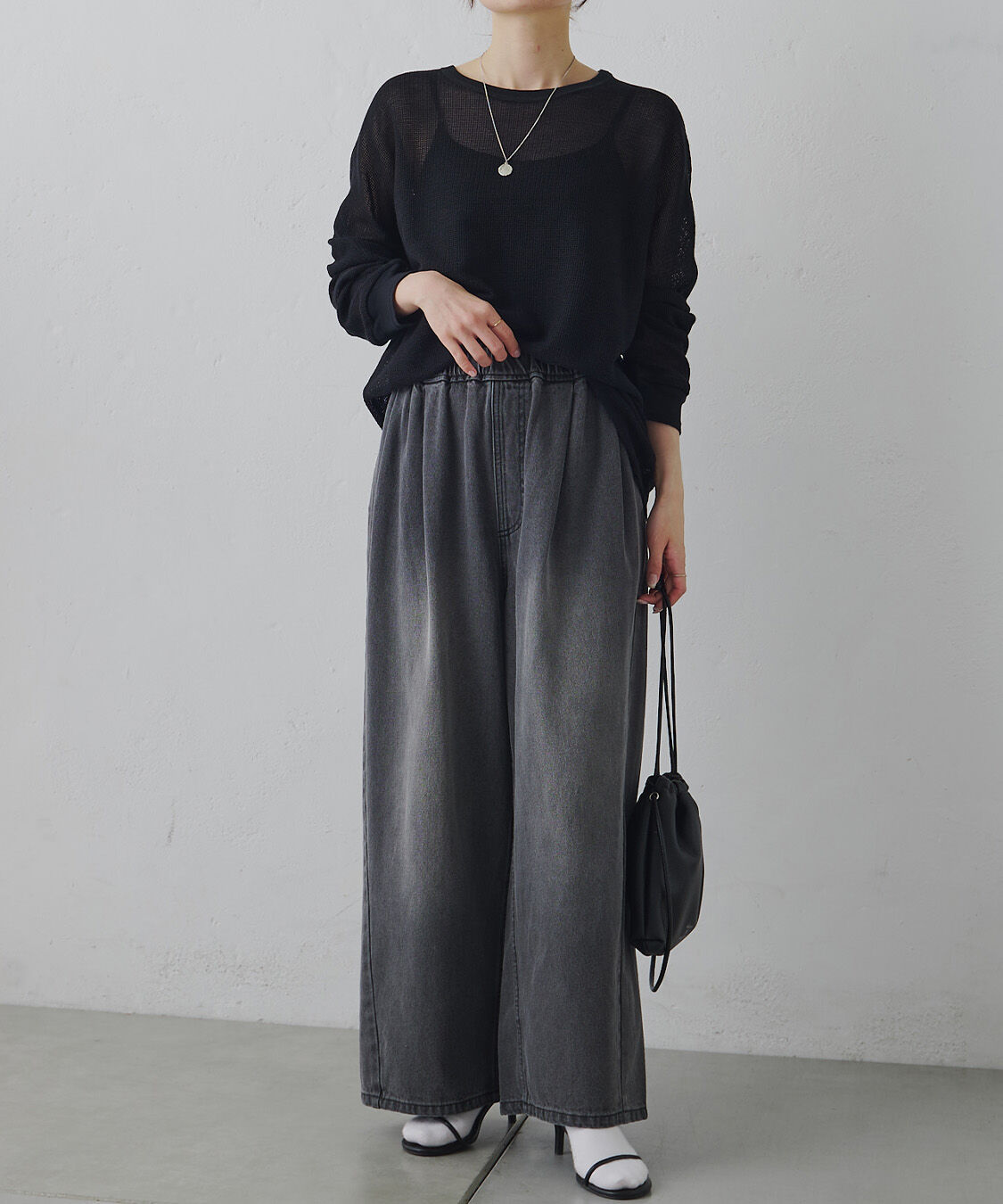  「ラッセルメッシュカットソー」|Tシャツ・カットソー|