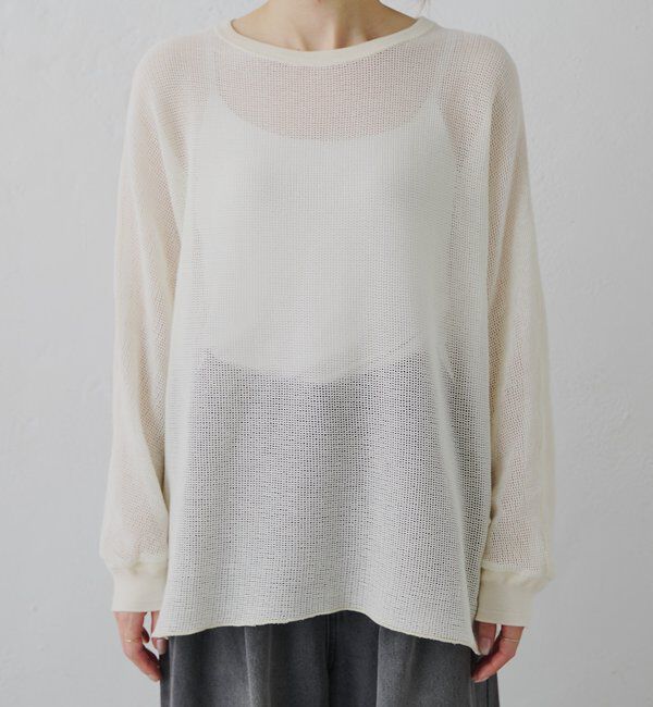  「ラッセルメッシュカットソー」|Tシャツ・カットソー|