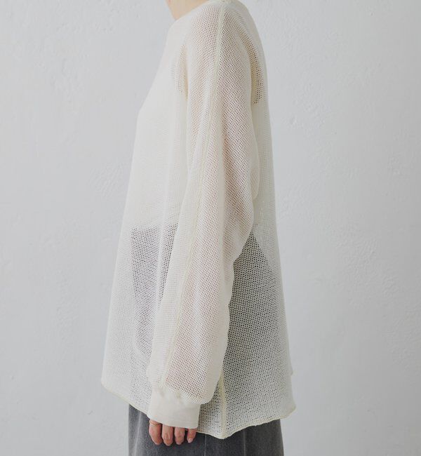  「ラッセルメッシュカットソー」|Tシャツ・カットソー|