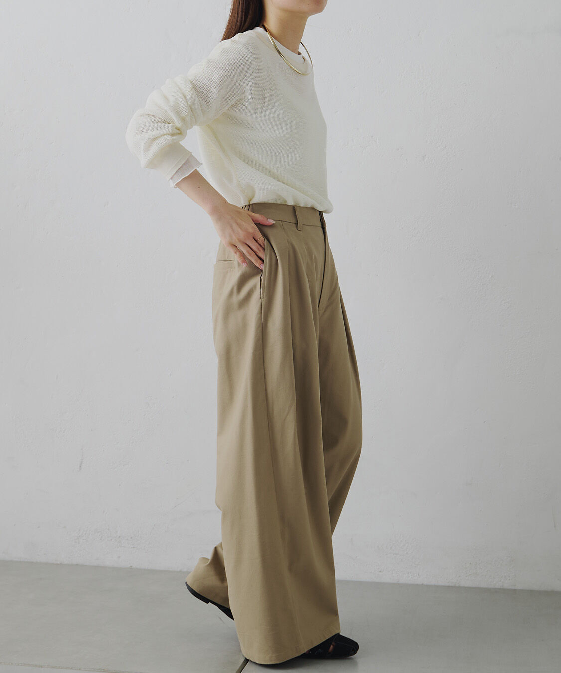  「ラッセルメッシュカットソー」|Tシャツ・カットソー|