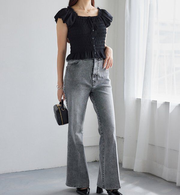  「【WEB限定】ストレッチ美脚デニムパンツ」|その他|