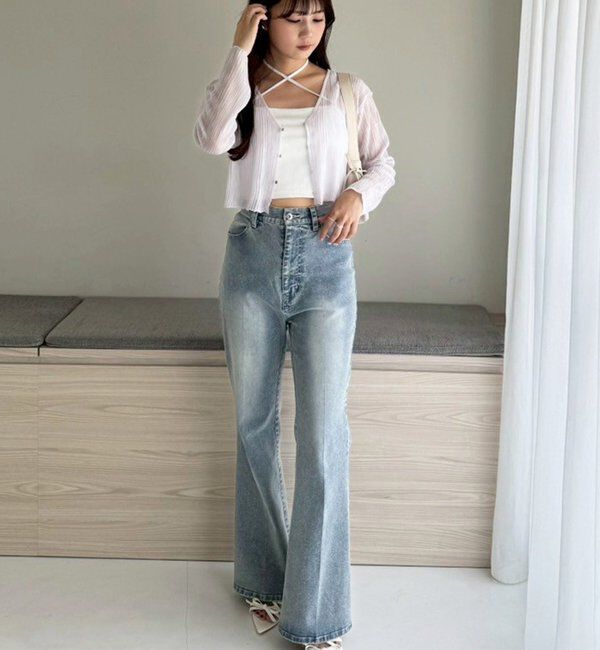  「【WEB限定】ストレッチ美脚デニムパンツ」|その他|