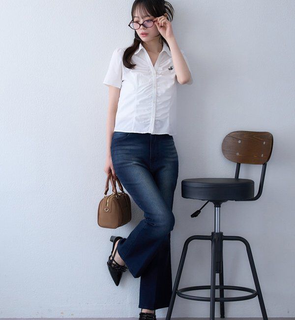  「【WEB限定】ストレッチ美脚デニムパンツ」|その他|