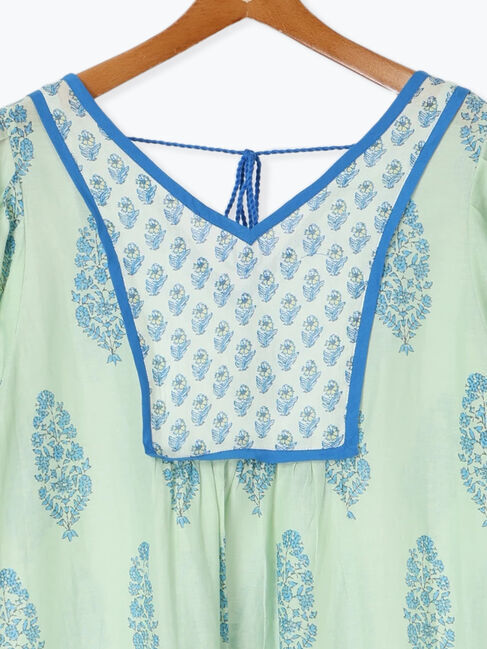 Lugnoncure「【INDIA made】花柄プリントワンピース」|ワンピース|