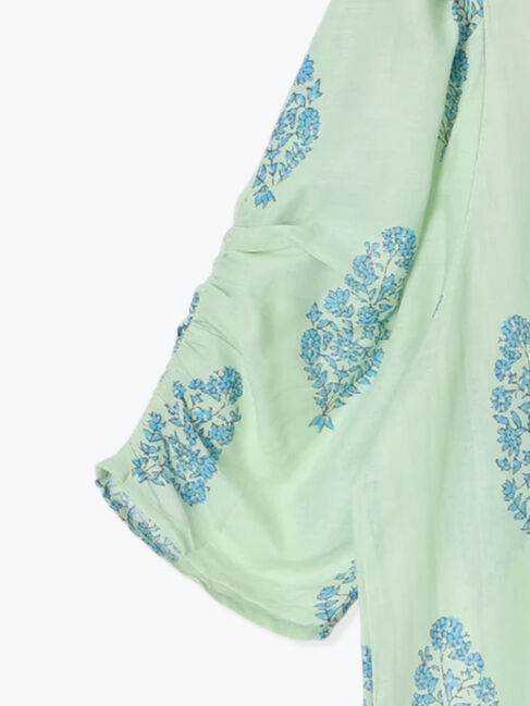 Lugnoncure「【INDIA made】花柄プリントワンピース」|ワンピース|