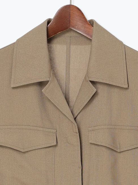 Te chichi「リネンMIXサファリシャツ《2025summer catalog item》」|シャツ・ブラウス|