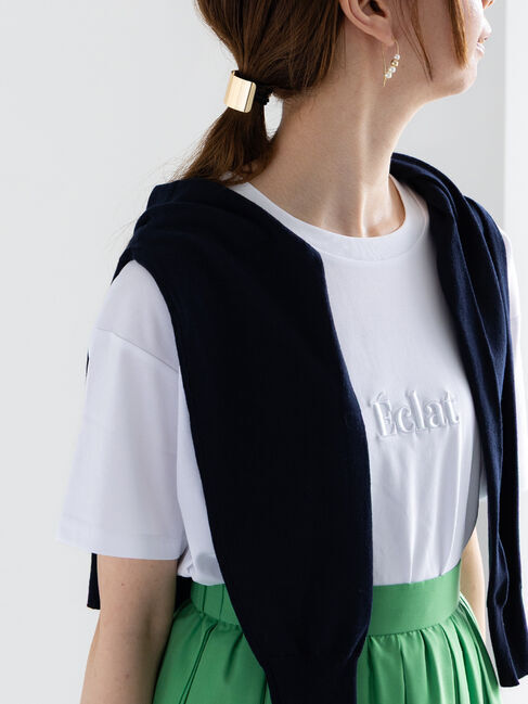 Te chichi「ウレタン刺繍Tシャツ」|Tシャツ・カットソー|オフホワイト