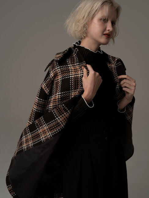 Te chichi「ロービングチェックミドルコート《2025winter catalog item》」|その他|