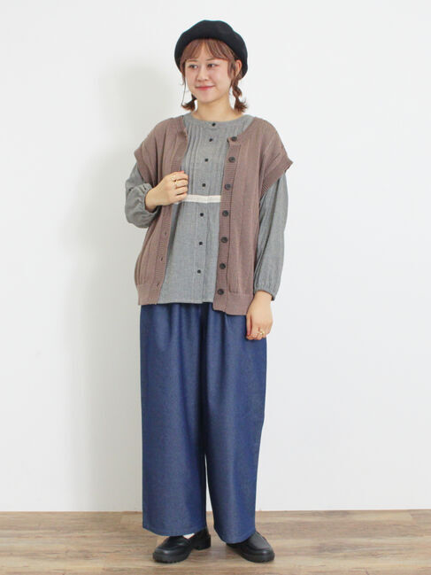 Samansa Mos2「テープヤーン前後2WAYベスト」|ダウンベスト・ベスト|