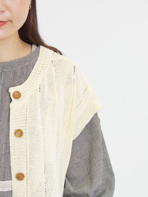 Samansa Mos2「テープヤーン前後2WAYベスト」|ダウンベスト・ベスト|