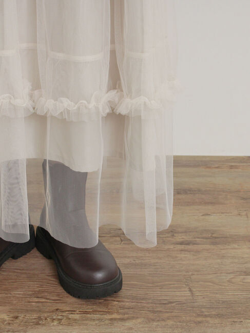 Samansa Mos2「チュールフリルスカート」|スカート|