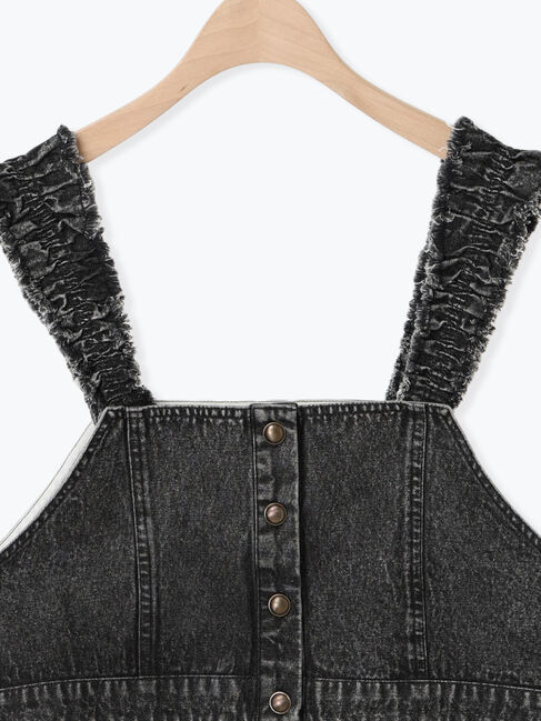 Samansa Mos2「デニム/ツイルマルチWAYフリルビスチェ」|ダウンベスト・ベスト|